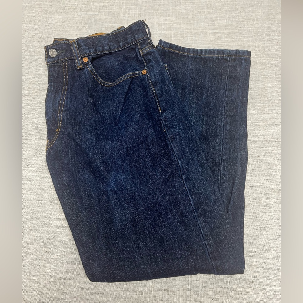 Levi's Dark Blue Straight Jeans